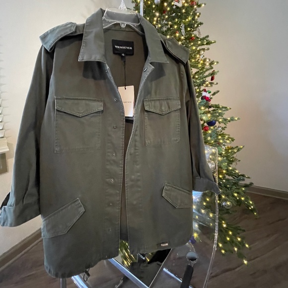 NWT Who What Wear Paris Green Utility Jacket Women's Large - Picture 8 of 16
